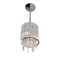 Cwi Lighting Benson 2 Light Drum Shade Mini Pendant With Chrome Finish 5562P8C Clear - alternate 2